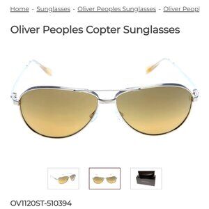Oliver Peoples Copter Sunglasses(62mm, made in Japan)